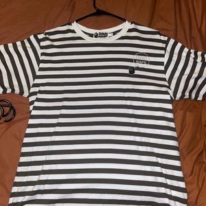Bape DSMG navy striped tee